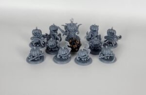 evil pumpkin monster army